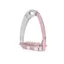 Tech Venice Children's Safety Stirrups - Silver/Pink